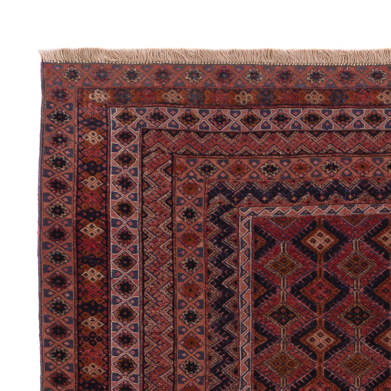 Kelim Rug - Oriental square  - 189 x 157 cm - dark red