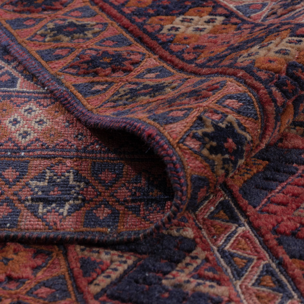 Kelim Rug - Oriental square  - 189 x 157 cm - dark red