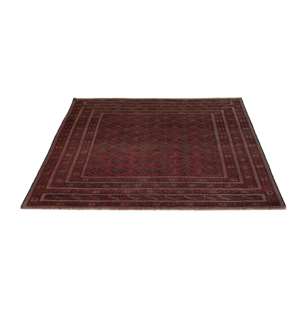 Kelim Rug - Oriental - 184 x 155 cm - dark red