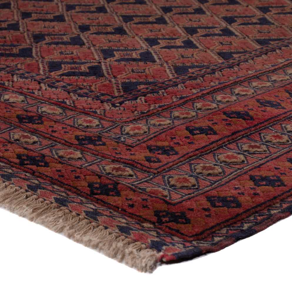Kelim Rug - Oriental square  - 185 x 160 cm - dark red