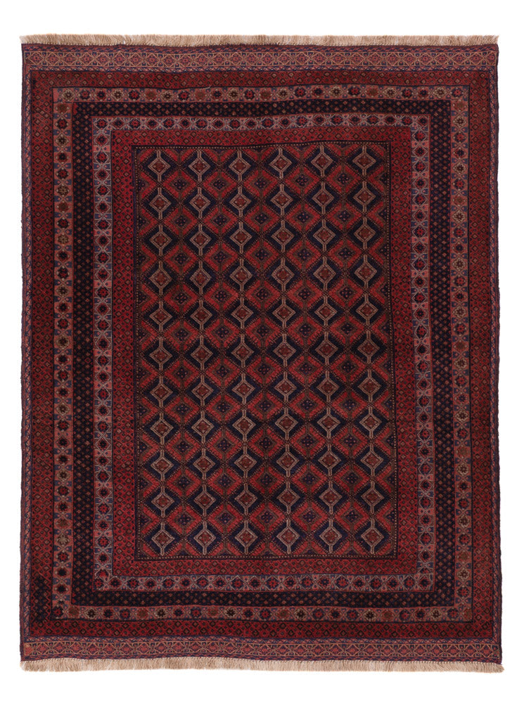 Kelim Rug - Oriental - 193 x 145 cm - dark red