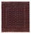 Kelim Rug - Oriental square  - 170 x 159 cm - dark red