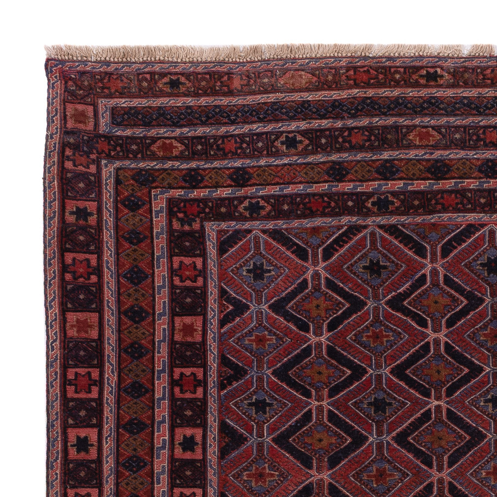 Kelim Rug - Oriental square  - 170 x 159 cm - dark red
