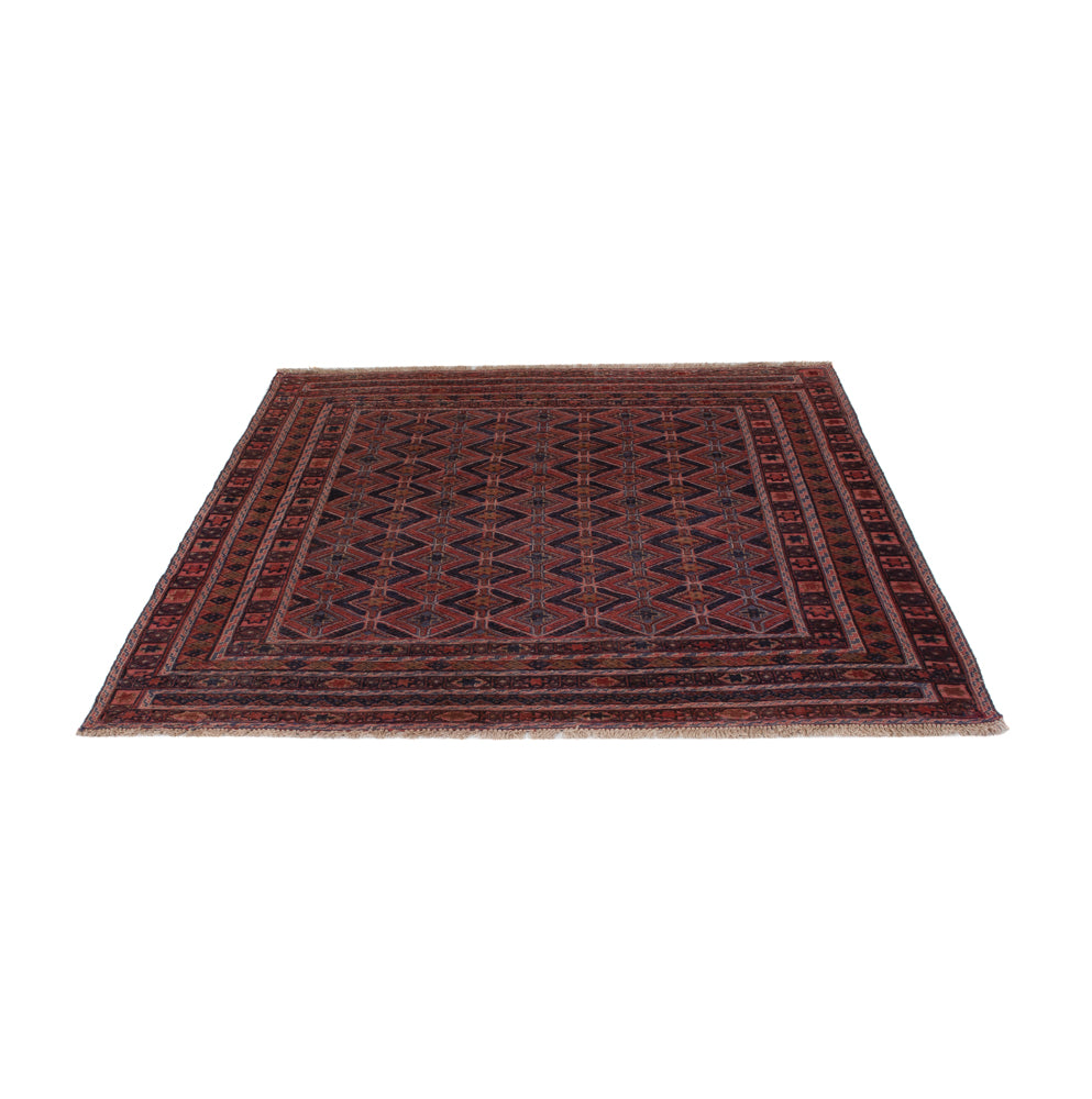 Kelim Rug - Oriental square  - 170 x 159 cm - dark red