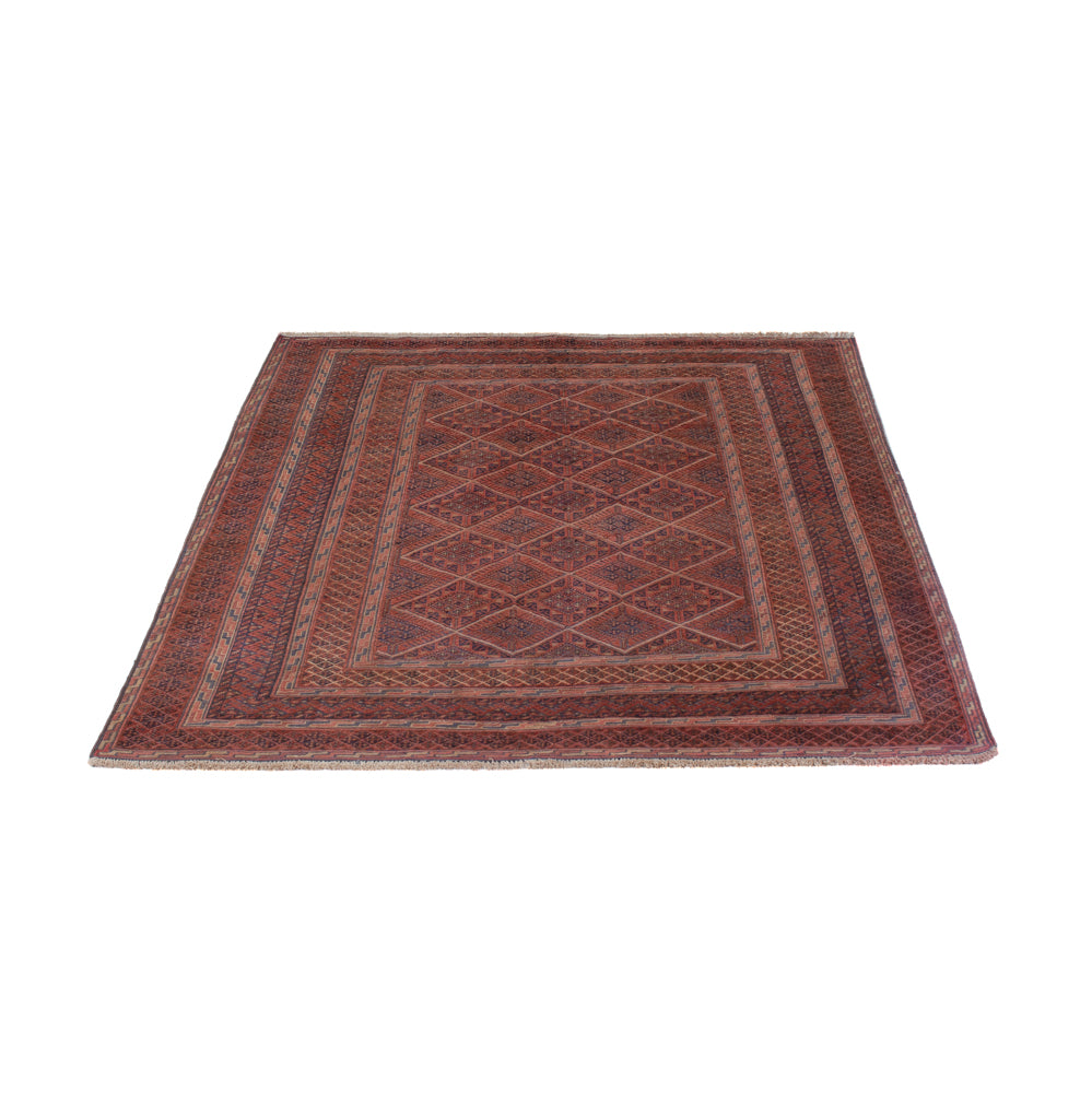 Kelim Rug - Oriental - 177 x 135 cm - dark red
