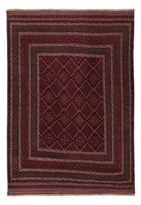 Kelim Rug - Oriental - 198 x 139 cm - dark red