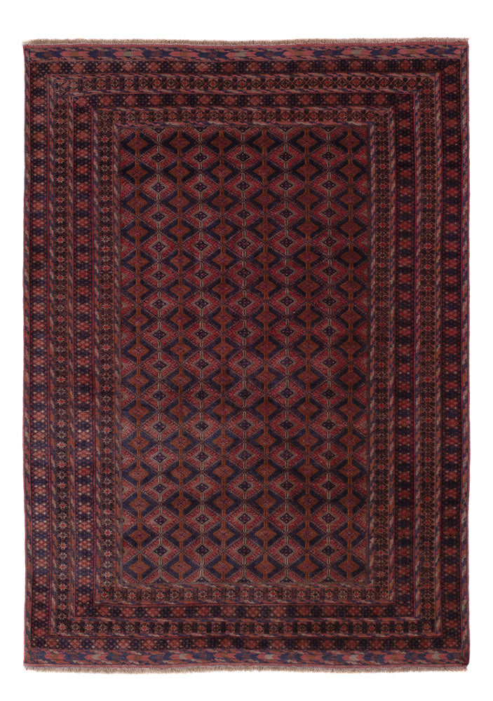 Kelim Rug - Oriental - 208 x 145 cm - dark red