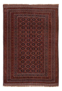 Kelim Rug - Oriental - 207 x 140 cm - dark red