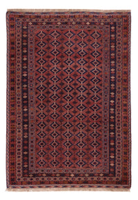 Kelim Rug - Oriental - 201 x 141 cm - dark red