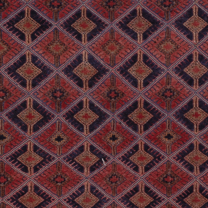 Kelim Rug - Oriental square  - 183 x 158 cm - dark red