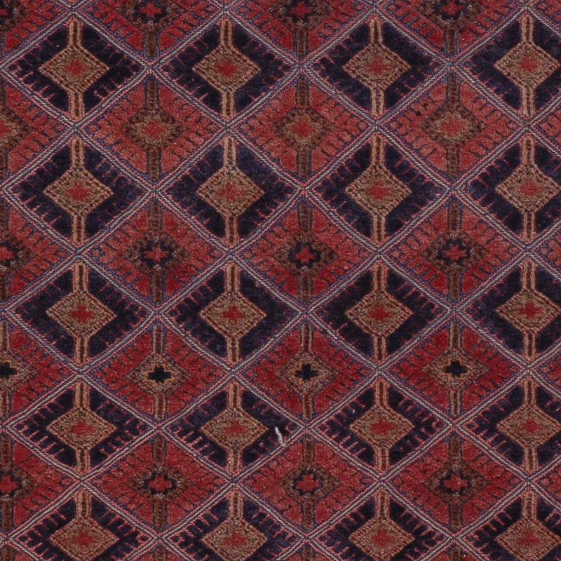Kelim Rug - Oriental square  - 183 x 158 cm - dark red