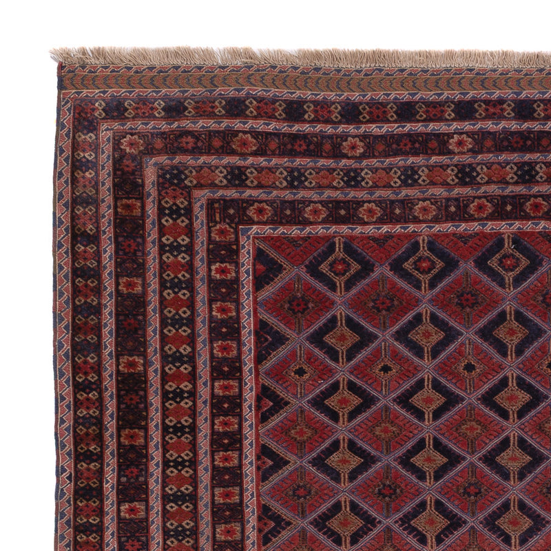 Kelim Rug - Oriental square  - 183 x 158 cm - dark red