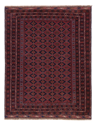 Kelim Rug - Oriental - 202 x 155 cm - dark red