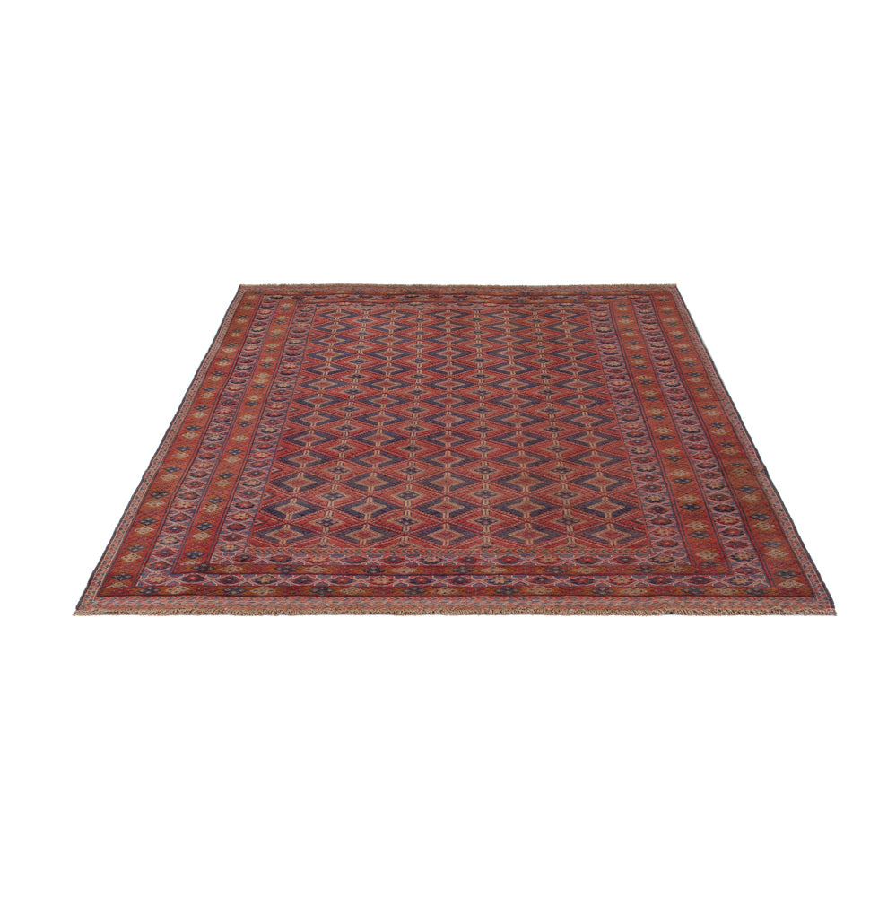 Kelim Rug - Oriental - 203 x 157 cm - dark red