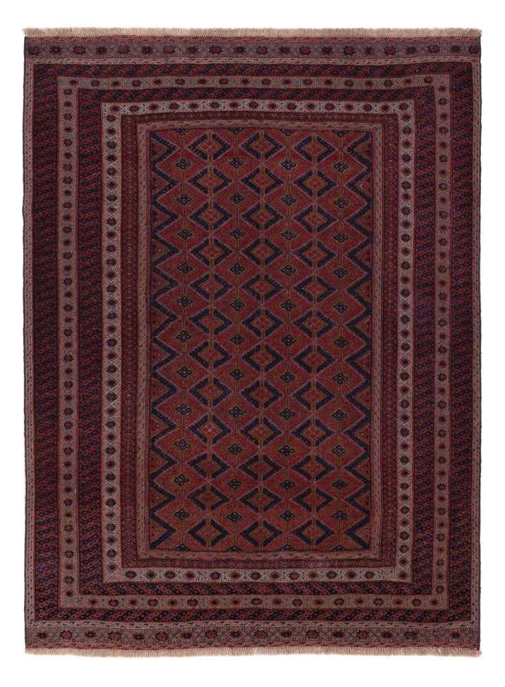 Kelim Rug - Oriental - 202 x 152 cm - dark red