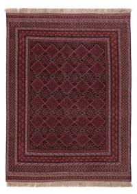 Kelim Rug - Oriental - 195 x 145 cm - dark red