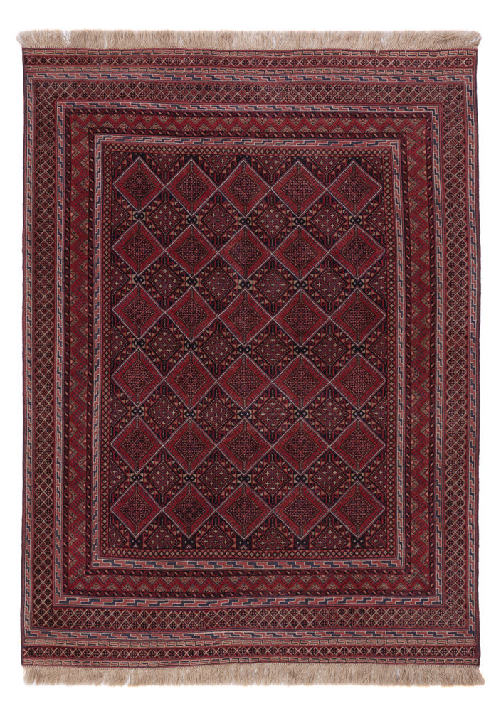 Kelim Rug - Oriental - 195 x 145 cm - dark red