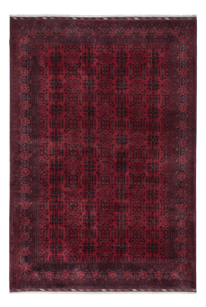 Afghan Rug - Royal - 290 x 198 cm - dark red