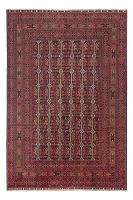 Afghan Rug - Royal - 288 x 194 cm - dark red