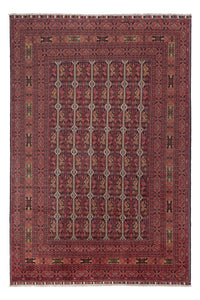 Afghan Rug - Royal - 288 x 194 cm - dark red
