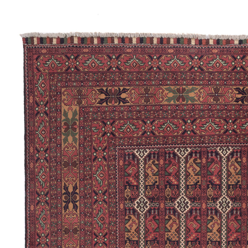 Afghan Rug - Royal - 288 x 194 cm - dark red