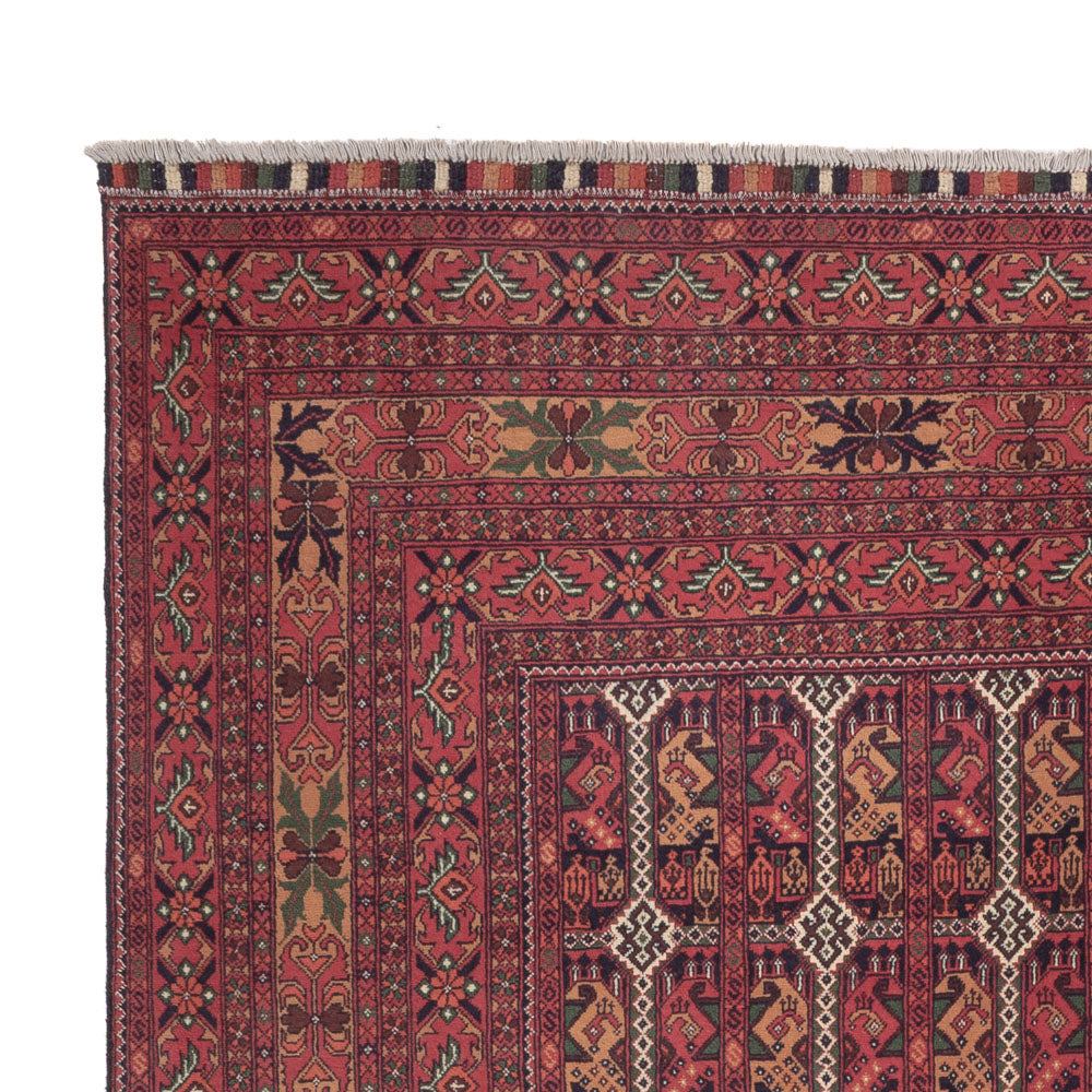 Afghan Rug - Royal - 283 x 193 cm - dark red