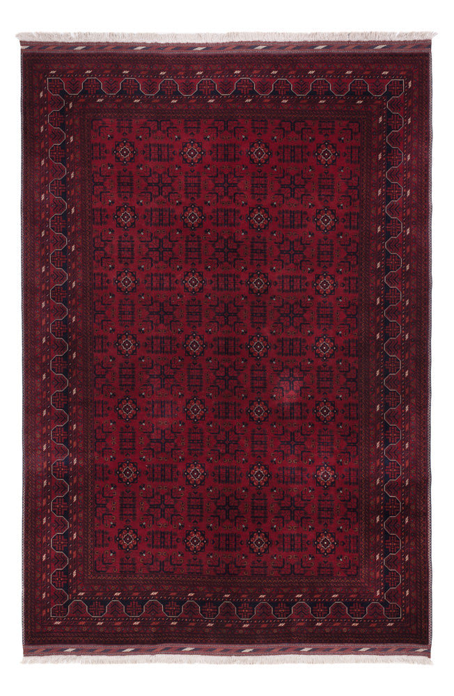 Afghan Rug - Royal - 293 x 203 cm - dark red