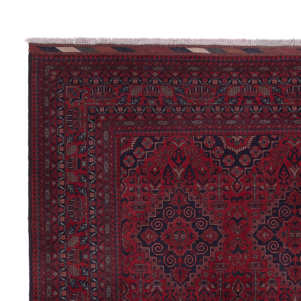 Afghan Rug - Royal - 297 x 206 cm - dark red