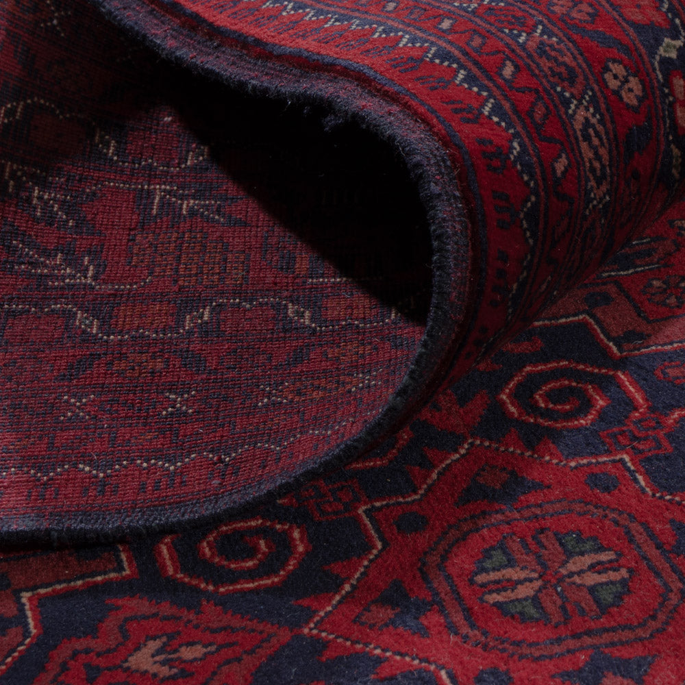 Afghan Rug - Royal - 297 x 206 cm - dark red