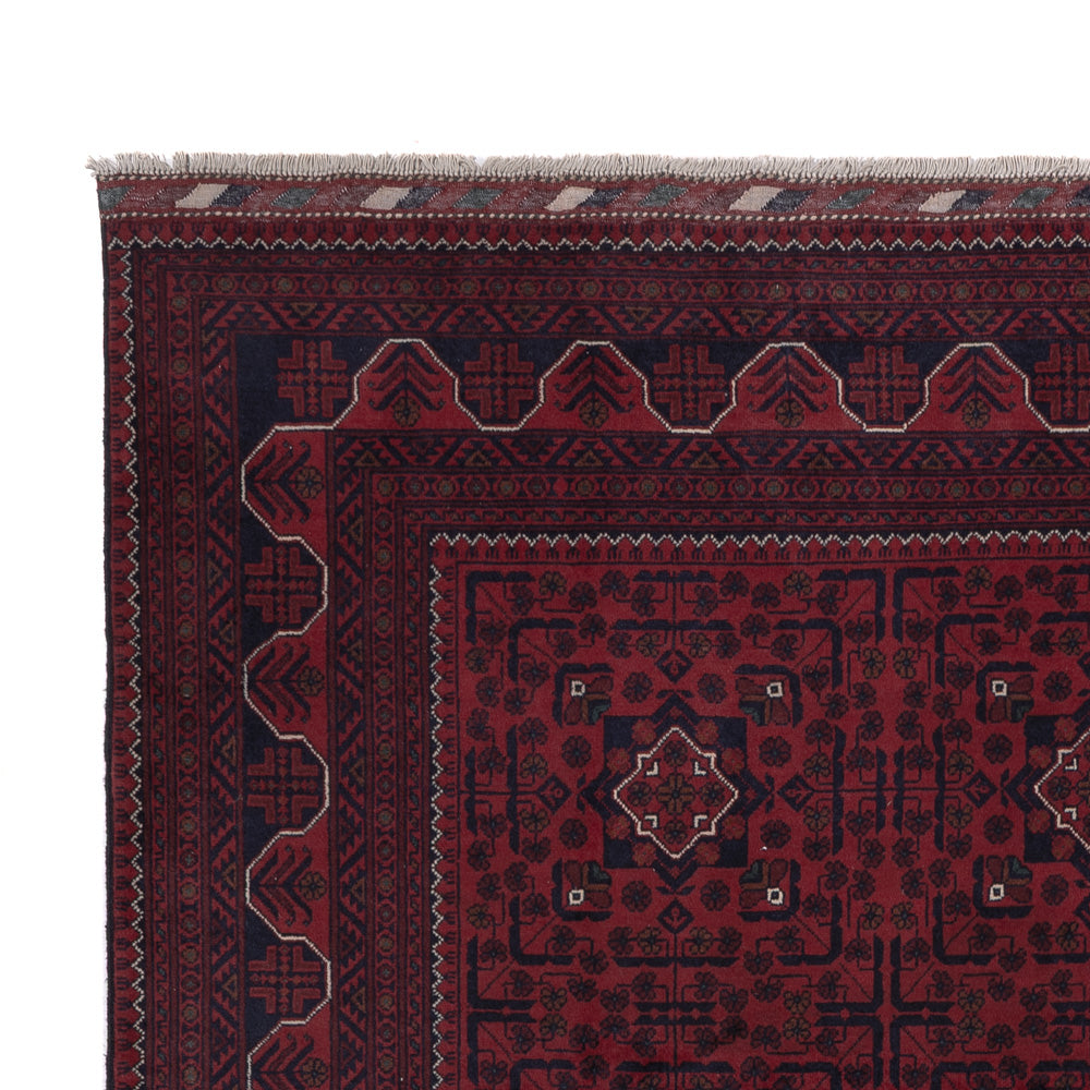 Afghan Rug - Kunduz - 298 x 201 cm - dark red
