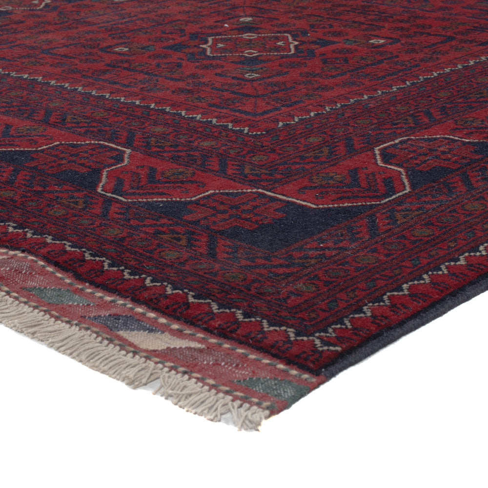 Afghan Rug - Kunduz - 298 x 201 cm - dark red