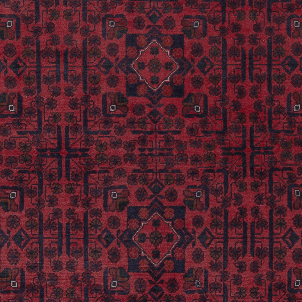 Afghan Rug - Kunduz - 306 x 200 cm - dark red