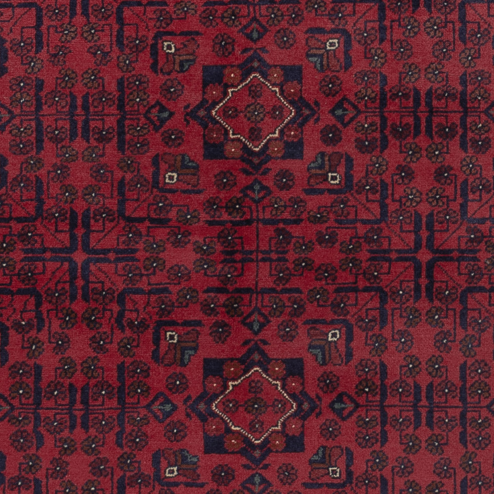 Afghan Rug - Kunduz - 290 x 197 cm - dark red