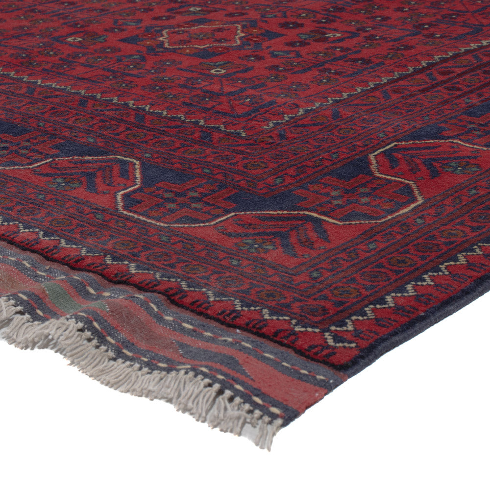 Afghan Rug - Kunduz - 290 x 197 cm - dark red