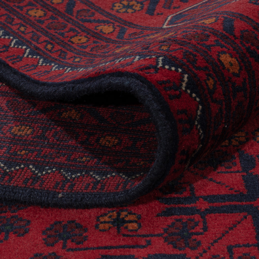 Afghan Rug - Kunduz - 290 x 198 cm - dark red