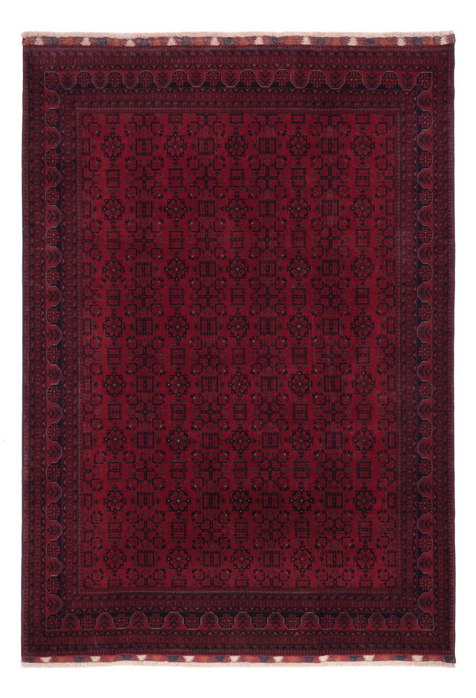 Afghan Rug - Royal - 298 x 206 cm - dark red