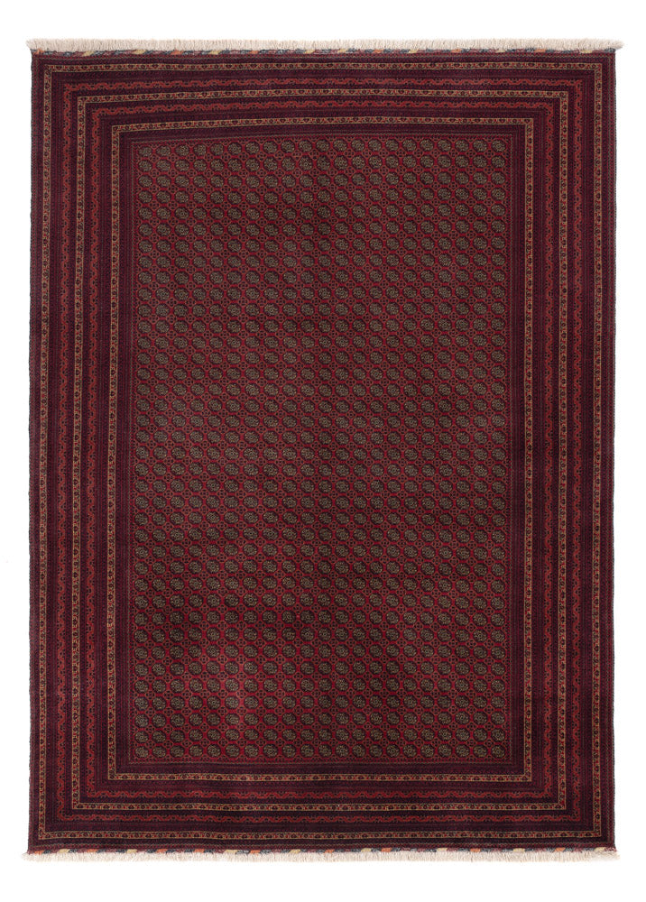 Afghan Rug - Royal - 295 x 206 cm - dark red