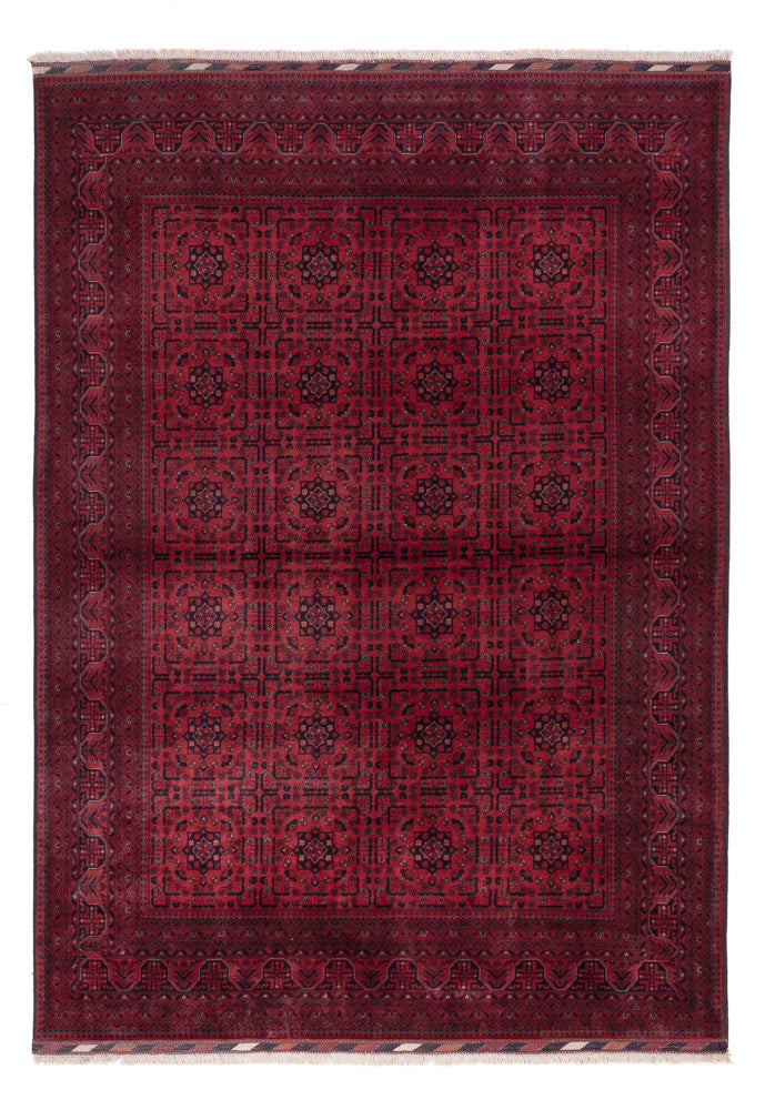 Afghan Rug - Royal - 291 x 201 cm - dark red
