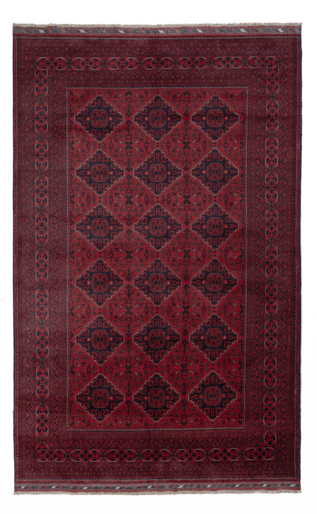 Afghan Rug - Kunduz - 324 x 202 cm - dark red