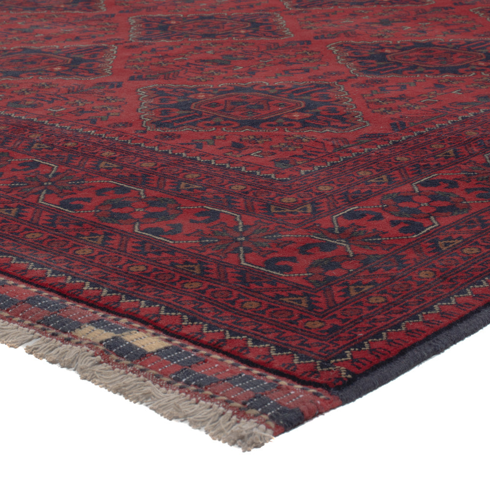 Afghan Rug - Kunduz - 298 x 200 cm - dark red