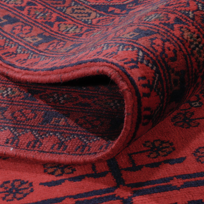 Afghan Teppich - Kunduz - 302 x 200 cm - dunkelrot