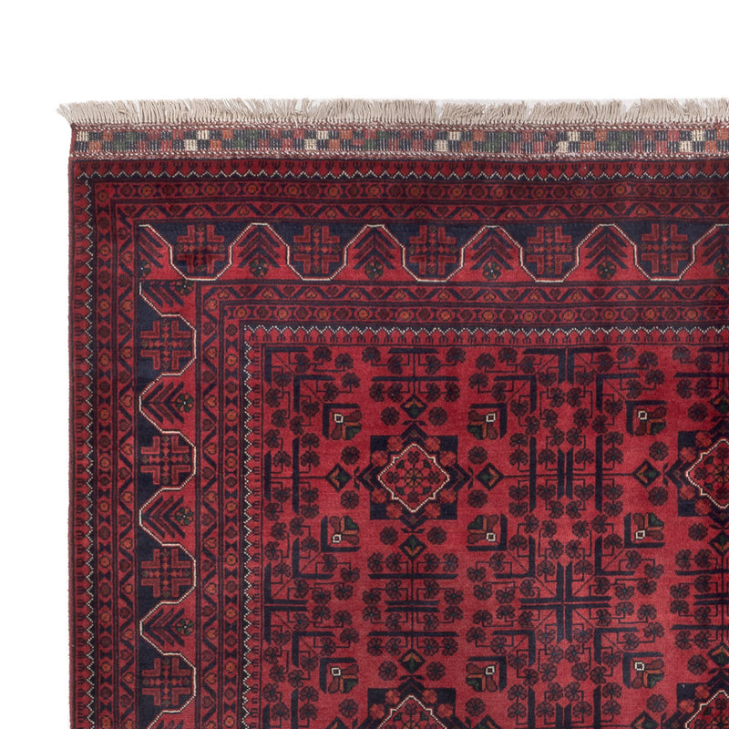 Afghan Teppich - Kunduz - 300 x 198 cm - dunkelrot