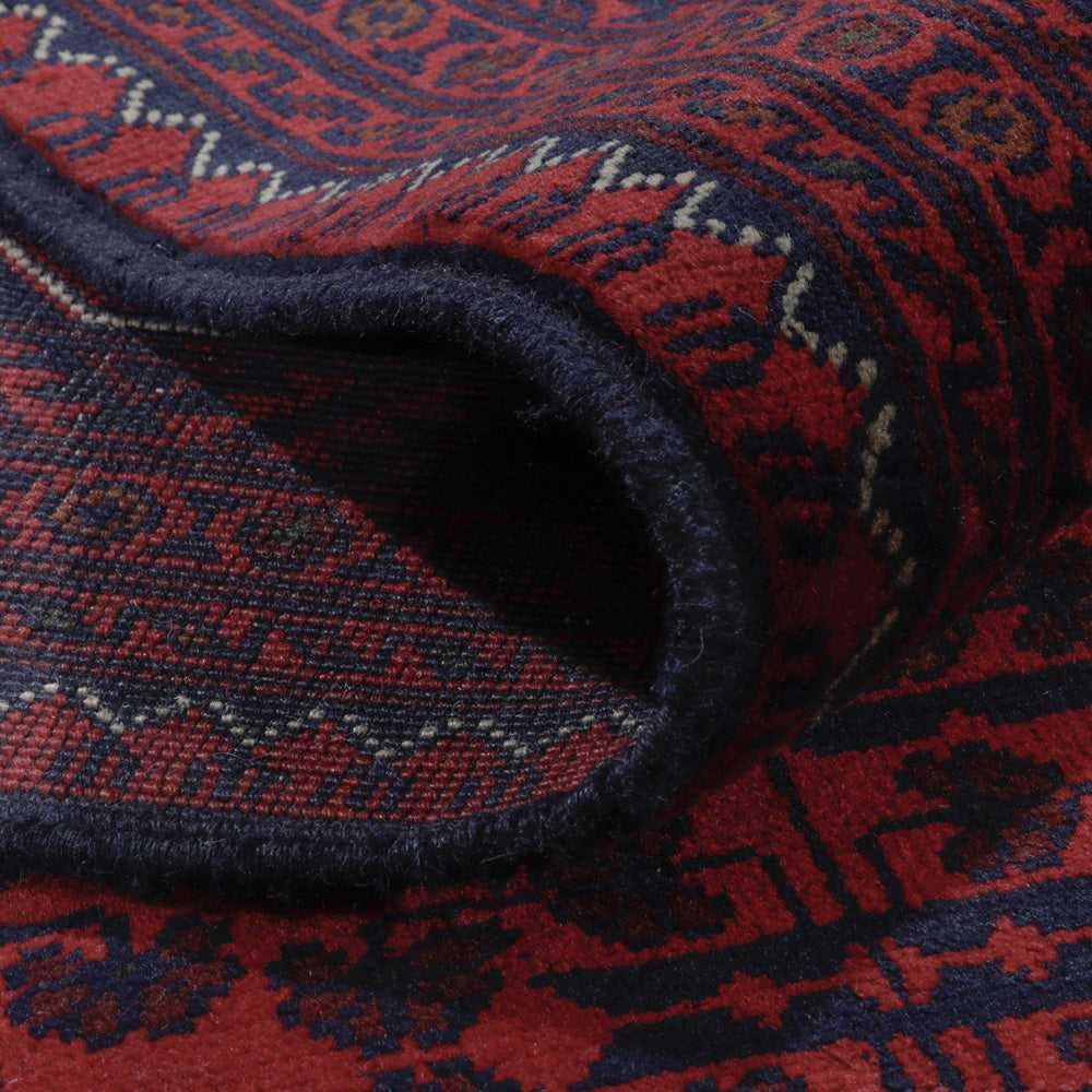 Afghan Teppich - Kunduz - 300 x 202 cm - dunkelrot