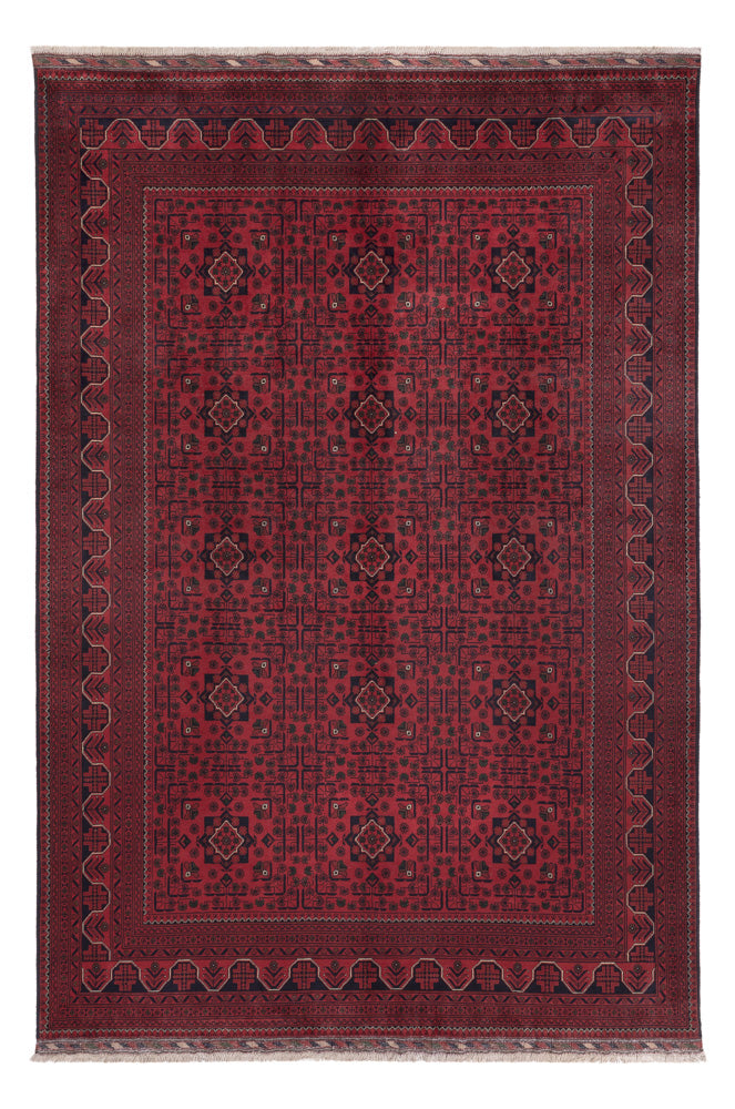 Afghan Rug - Kunduz - 295 x 198 cm - dark red