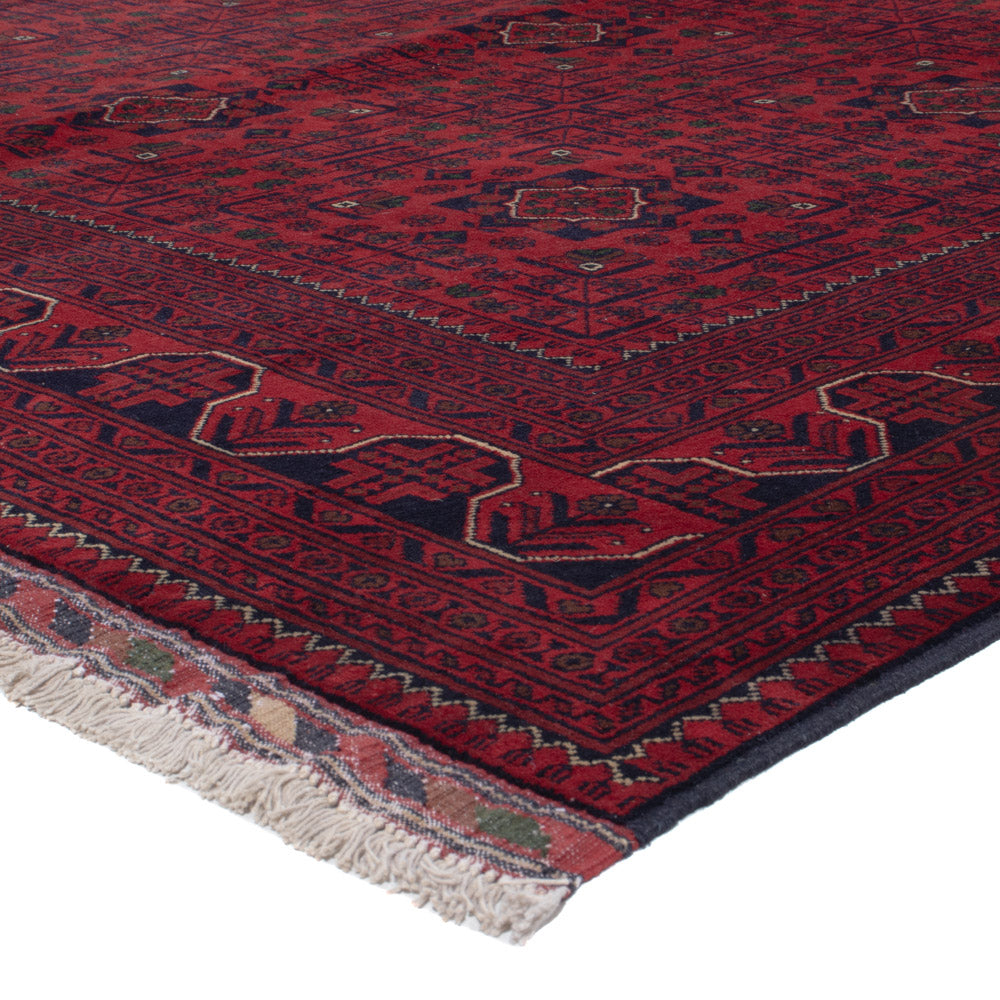 Afghan Rug - Kunduz - 295 x 198 cm - dark red