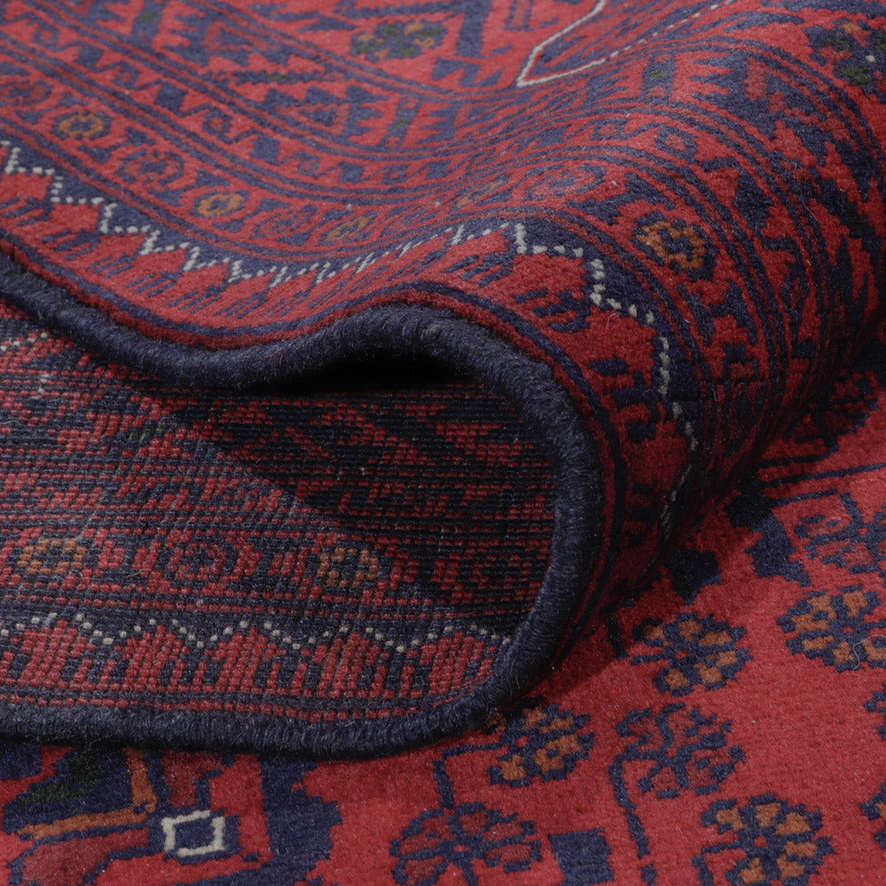 Afghan Rug - Kunduz - 292 x 200 cm - dark red