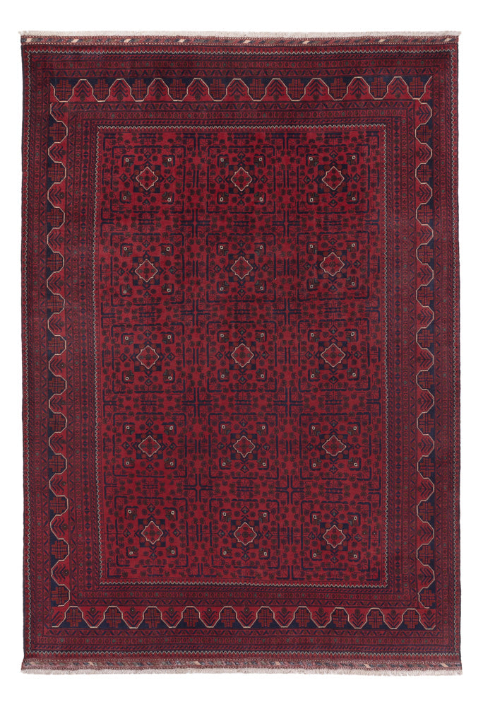 Afghan Rug - Kunduz - 288 x 204 cm - dark red