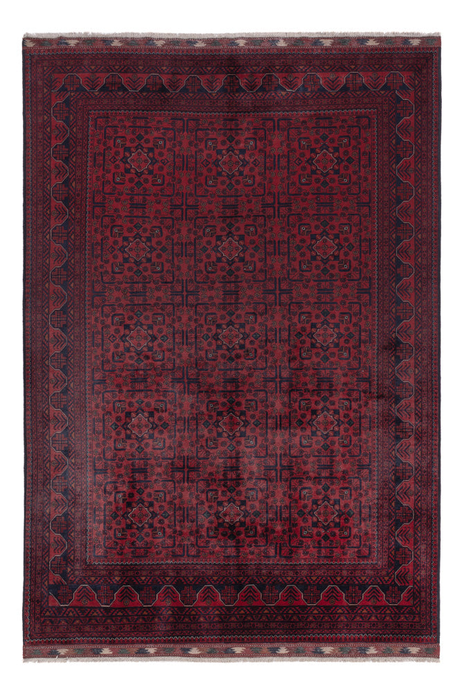 Afghan Rug - Kunduz - 288 x 198 cm - dark red