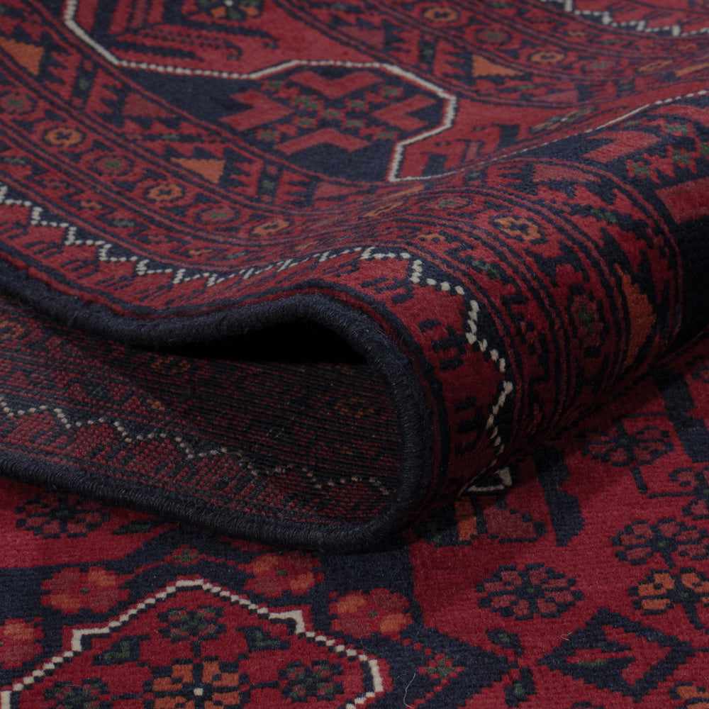 Afghan Rug - Kunduz - 300 x 197 cm - dark red