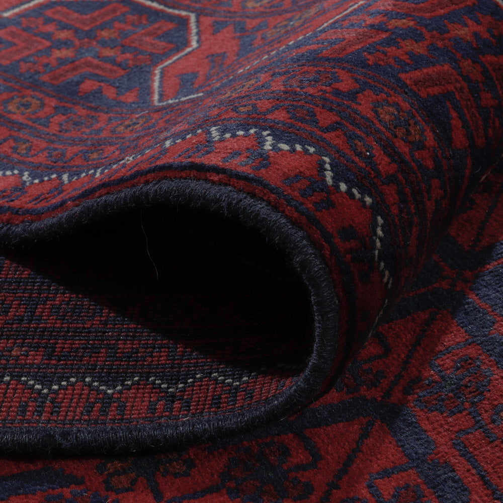 Afghan Rug - Kunduz - 307 x 197 cm - dark red